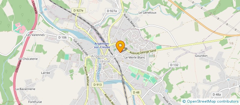 localisation de l'entreprise SOC CIVILE DES QUATRE MERLES NOIRS à ARGENTON-SUR-CREUSE