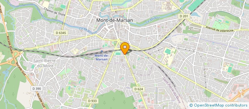 localisation de l'entreprise SOC CIVILE DES REMPARTS  MONT-DE-MARSAN