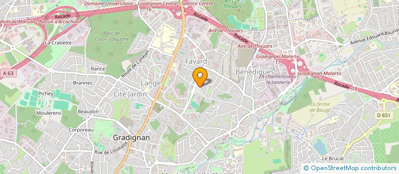 localisation de l'entreprise SOC CIVILE DES SOUBEYRAN à GRADIGNAN
