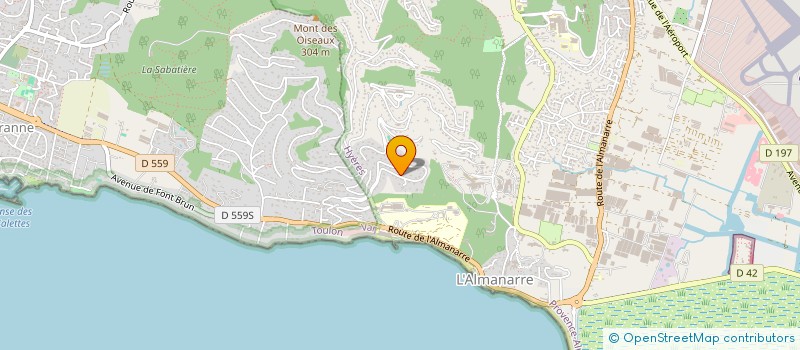 localisation de l'entreprise SOC CIVILE DEUX PALMES à HYERES