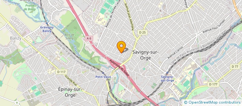 localisation de l'entreprise SOC CIVILE DOMINIQUE PLESSIS à SAVIGNY-SUR-ORGE