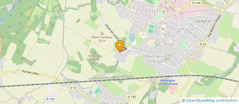 localisation de l'entreprise SOC CIVILE DU 1324 RUE DU TOUQUET  MONTIGNY-EN-OSTREVENT