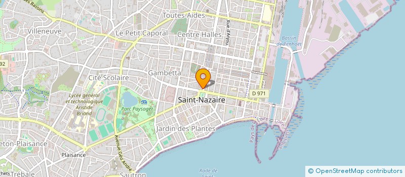 localisation de l'entreprise SOC CIVILE DU 1B AV DE LA REPUBLIQUE  SAINT-NAZAIRE