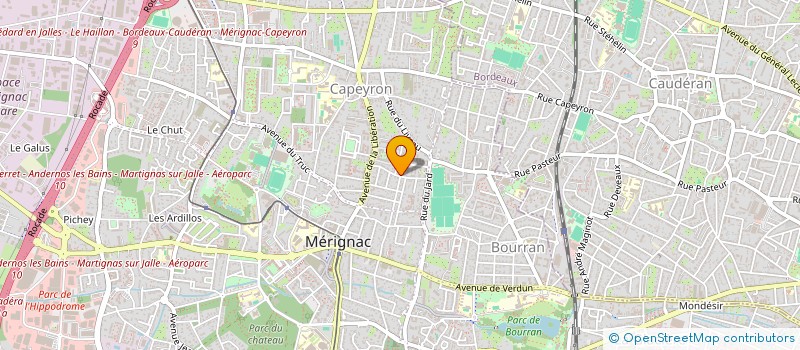 localisation de l'entreprise SOC CIVILE DU 30 R DU MARECHAL LYAUTEY à MERIGNAC