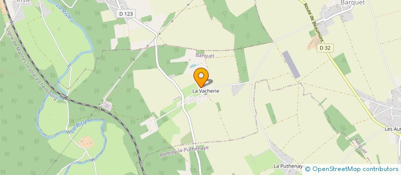 localisation de l'entreprise SOC CIVILE DU CHATEAU DE LA VACHERIE  BARQUET