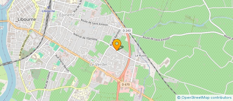 localisation de l'entreprise SOC CIVILE DU CHATEAU MONTE CRISTO à LIBOURNE