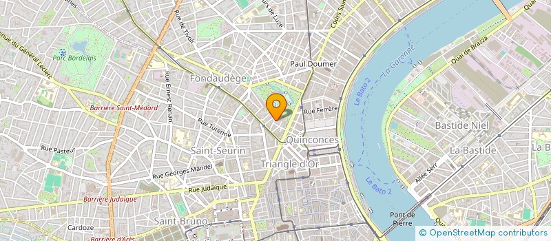 localisation de l'entreprise SOC CIVILE DU GUADET  BORDEAUX