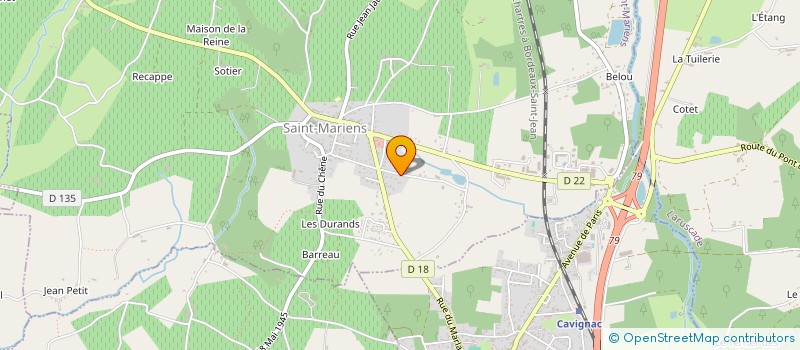 localisation de l'entreprise SOC CIVILE DU PONT DE COTET  SAINT-MARIENS