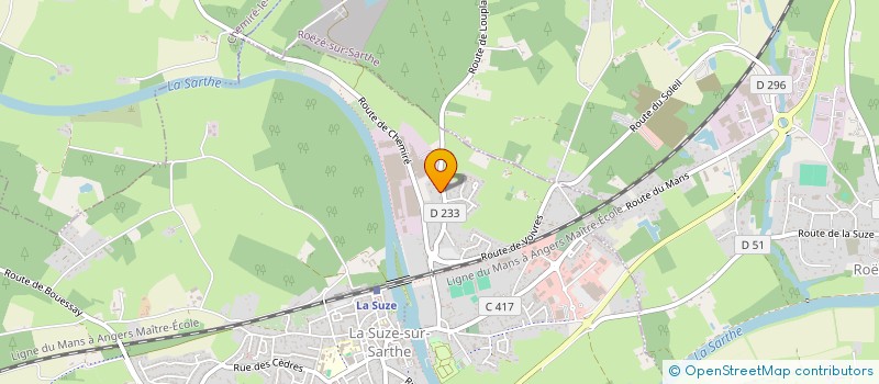 localisation de l'entreprise SOC CIVILE EMYRR  LA SUZE-SUR-SARTHE