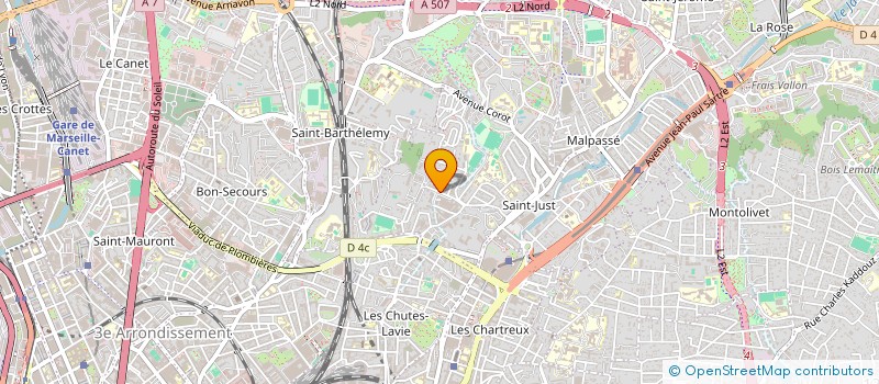 localisation de l'entreprise SOC CIVILE EQUIPEMENT POUR LA FORMATION à MARSEILLE
