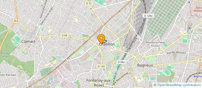 localisation de l'entreprise SOC CIVILE ETUDE ET DE RECHERCHE à CHATILLON