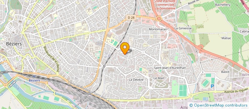 localisation de l'entreprise SOC CIVILE EURYDICE  BEZIERS