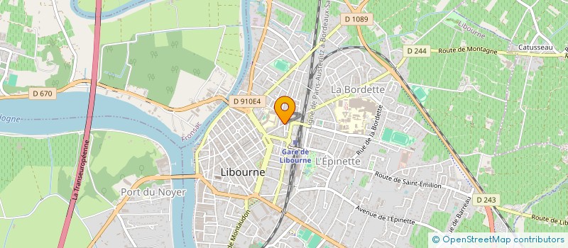 localisation de l'entreprise SOC CIVILE EXPLO VITICOLE J JANOUEIX à LIBOURNE