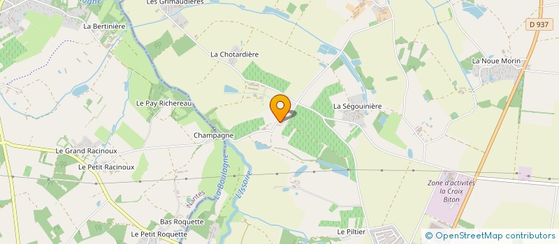 localisation de l'entreprise SOC CIVILE EXPLOIT VITICOLE HTE VRIGNAIE  SAINT-PHILBERT-DE-BOUAINE