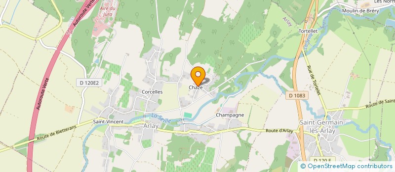 localisation de l'entreprise SOC CIVILE FAMILIALE DE CHAZE  ARLAY