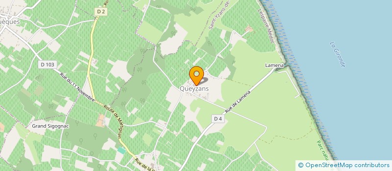 localisation de l'entreprise SOC CIVILE FERMIERE CHATEAU BROUSTERAS  SAINT-YZANS-DE-MEDOC