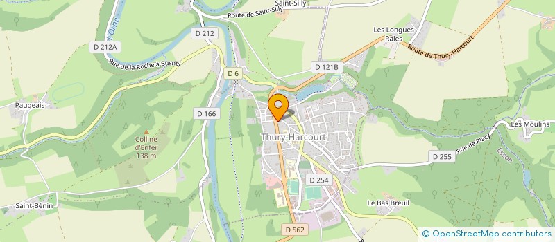 localisation de l'entreprise SOC CIVILE FINANCEMENT M.G. HARDY INVEST  THURY-HARCOURT-LE-HOM