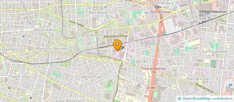 localisation de l'entreprise SOC CIVILE FINANCIERE IMMOBILIERE VETTER  VILLEURBANNE