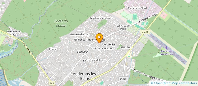 localisation de l'entreprise SOC CIVILE FINANCIERE PASCAL LEBRUN à ANDERNOS-LES-BAINS
