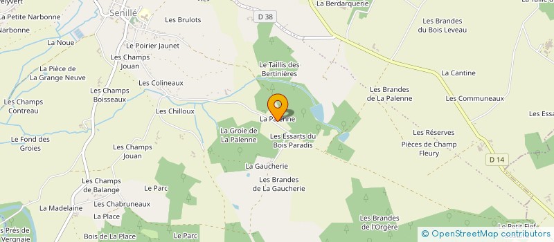 localisation de l'entreprise SOC CIVILE FONCIERE DE LA PALENNE  SENILLE-SAINT-SAUVEUR