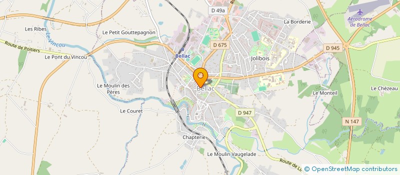 localisation de l'entreprise SOC CIVILE GEST IMMOBILIERE DES RIAGES à BELLAC