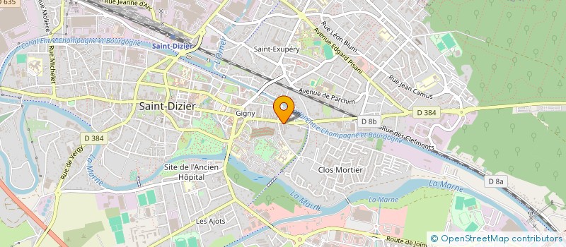 localisation de l'entreprise SOC CIVILE GESTION DE PORTEFEUILLE à SAINT-DIZIER