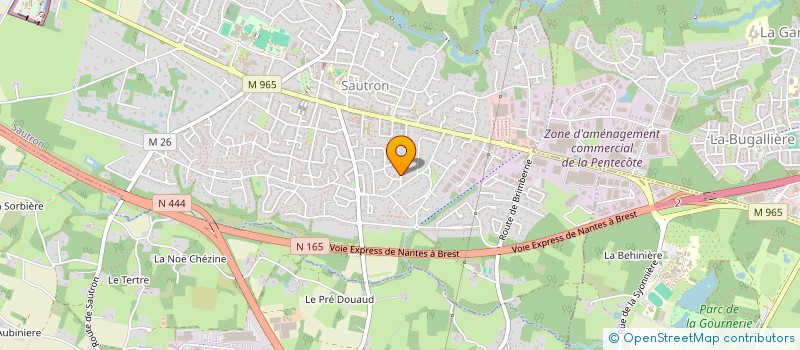 localisation de l'entreprise SOC CIVILE GESTION FAMILIALE LE BREVENT  SAUTRON