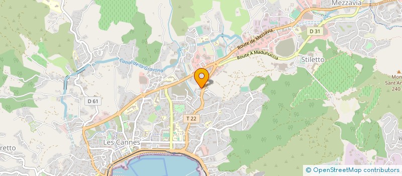 localisation de l'entreprise SOC CIVILE GESTION IMMOB BUDICCIONI à AJACCIO