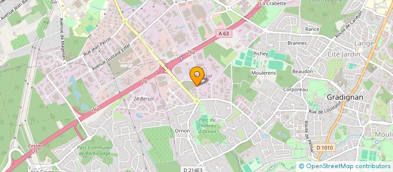 localisation de l'entreprise SOC CIVILE HOLDING PRODUCTEURS HORTICULT  GRADIGNAN