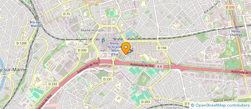 localisation de l'entreprise SOC CIVILE HOTELIERE DE NOISY LE GRAND  NOISY-LE-GRAND