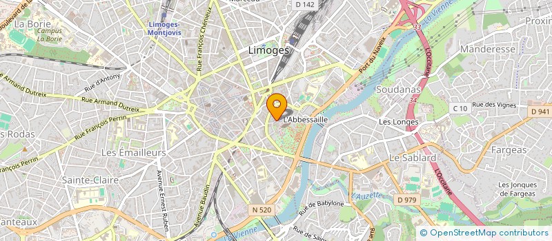 localisation de l'entreprise SOC CIVILE HUDAAH ET FRERES à LIMOGES