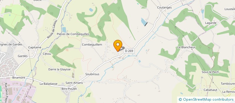 localisation de l'entreprise SOC CIVILE IMM DU VERGER  CASTELCULIER