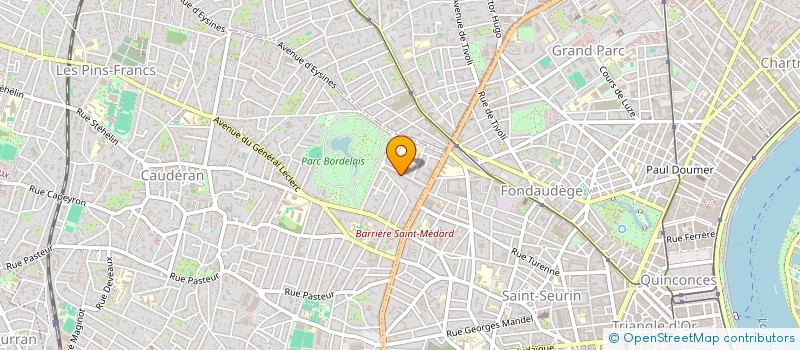 localisation de l'entreprise SOC CIVILE IMMOB GESTION PARTICIPATION à BORDEAUX