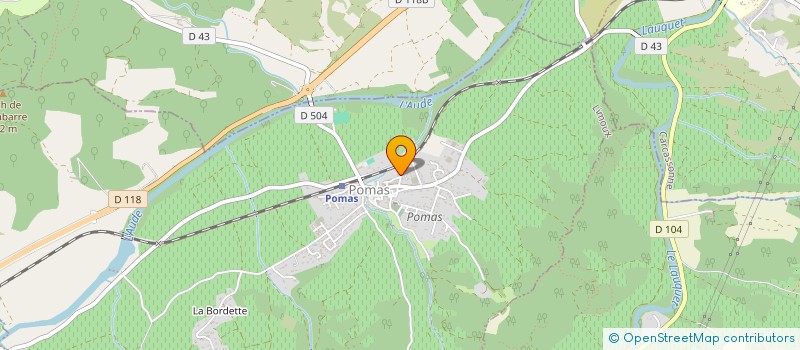 localisation de l'entreprise SOC CIVILE IMMOBIL.LES GLYCINES  POMAS