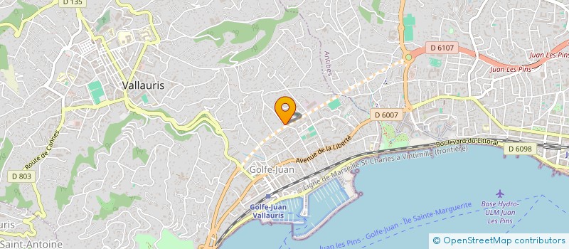 localisation de l'entreprise SOC CIVILE IMMOBIL ST EXUPERY à VALLAURIS