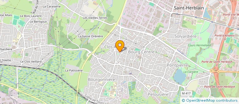 localisation de l'entreprise SOC CIVILE IMMOBILIER RM IMMOBILIER  SAINT-HERBLAIN