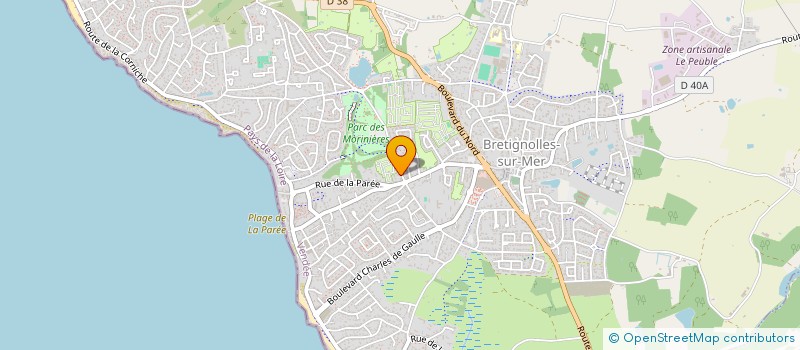 localisation de l'entreprise SOC CIVILE IMMOBILIERE DES MORINIERES à BRETIGNOLLES-SUR-MER