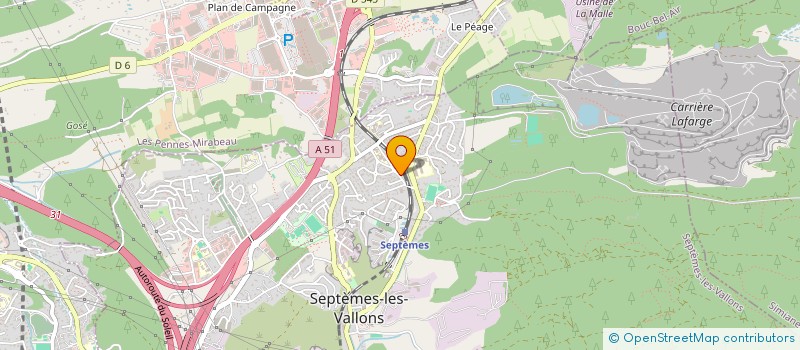 localisation de l'entreprise SOC CIVILE IMMOBILIERE DONADIO à SEPTEMES-LES-VALLONS