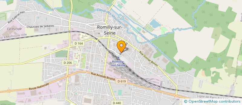 localisation de l'entreprise SOC CIVILE IMMOBILIERE DU 34 RUE CARNOT à ROMILLY-SUR-SEINE