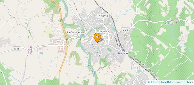 localisation de l'entreprise SOC CIVILE IMMOBILIERE -GUILLIEN-  MAGALAS