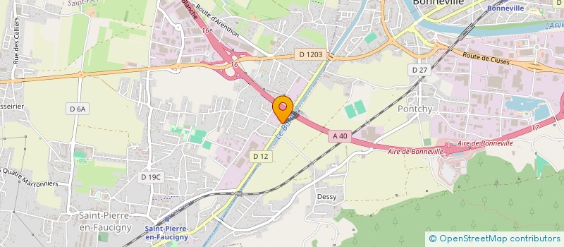 localisation de l'entreprise SOC CIVILE IMMOBILIERE LE BORNE  SAINT-PIERRE-EN-FAUCIGNY