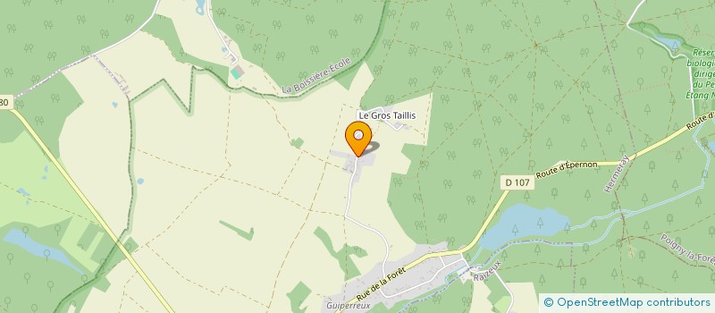 localisation de l'entreprise SOC CIVILE IMMOBILIERE LE GROS TAILLIS  HERMERAY