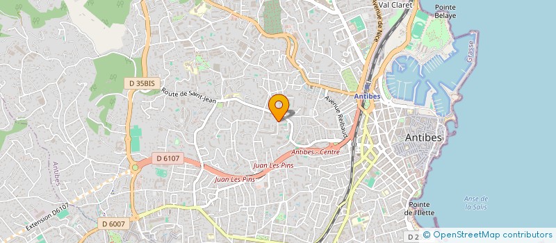 localisation de l'entreprise SOC CIVILE IMMOBILIERE OMER PEYREGOUE à ANTIBES