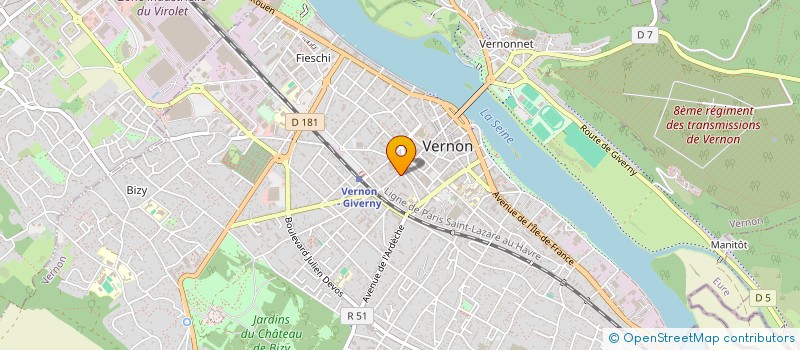 localisation de l'entreprise SOC CIVILE IMMOBILIERE STADE 3B  VERNON