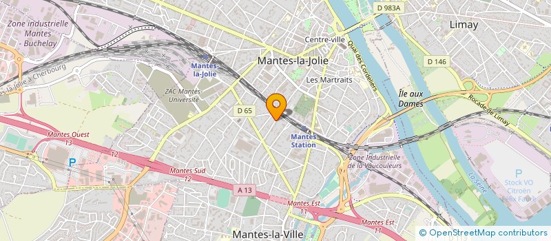 localisation de l'entreprise SOC CIVILE IMMOBILIERE T H E R A  MANTES-LA-VILLE