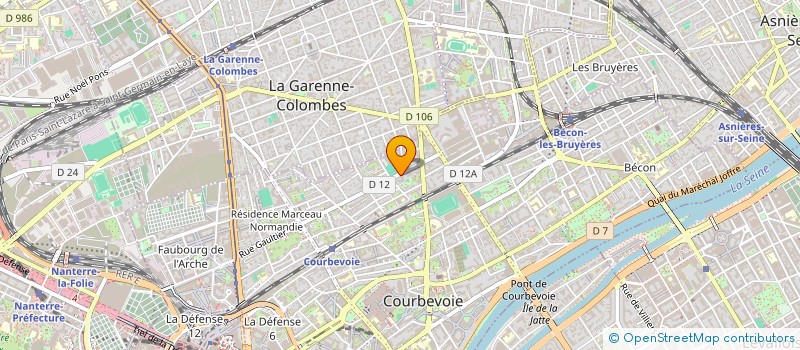 localisation de l'entreprise SOC CIVILE IMMOBILIERE VOLFONI à COURBEVOIE