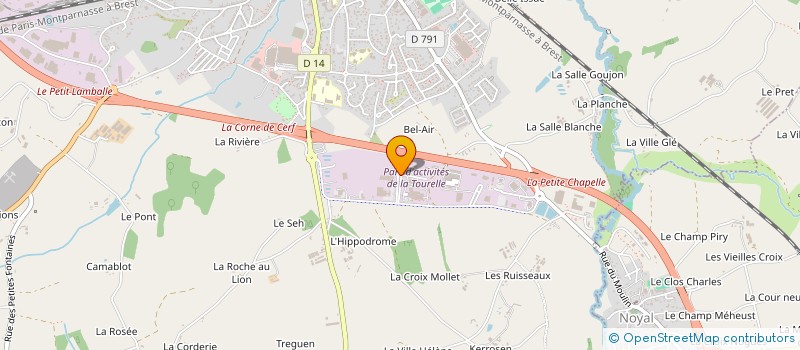 localisation de l'entreprise SOC CIVILE INVESTISSEMENT DE BEAULIEU  LAMBALLE-ARMOR