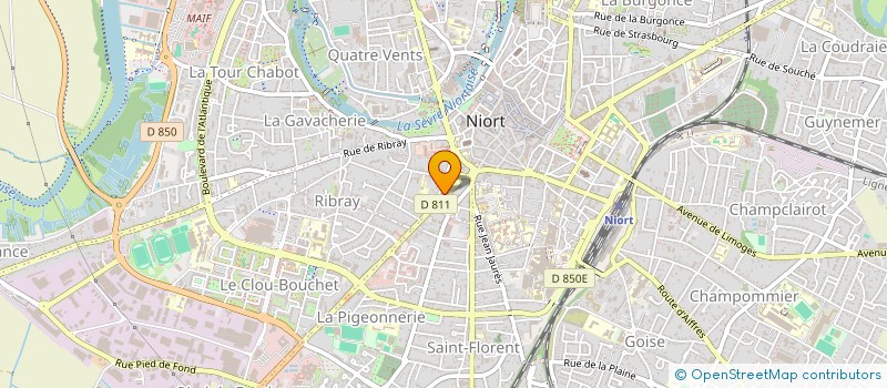 localisation de l'entreprise SOC CIVILE J V G B à NIORT
