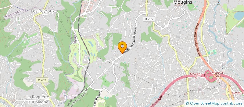 localisation de l'entreprise SOC CIVILE JP LOISIRS GOLFRUSH à MOUGINS