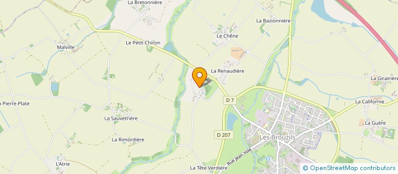 localisation de l'entreprise SOC CIVILE L'HERVEDIERE  LES BROUZILS